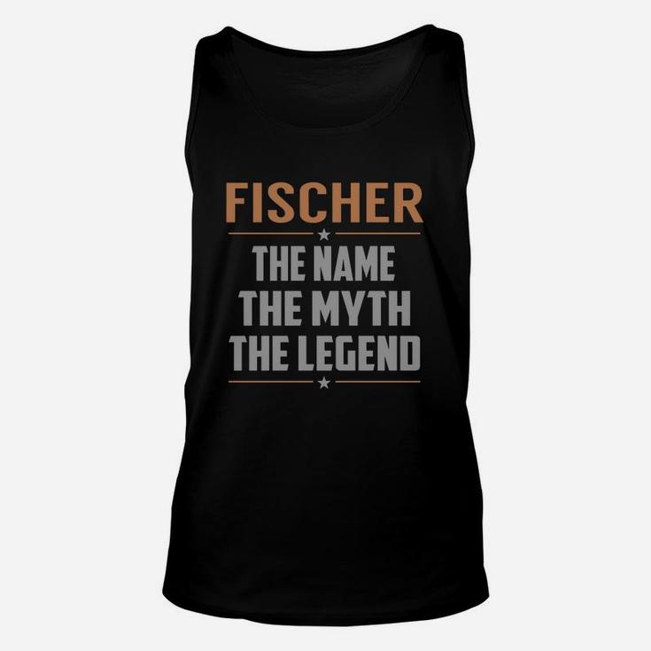 Fischer The Name The Myth The Legend Name Shirts Unisex Tank Top