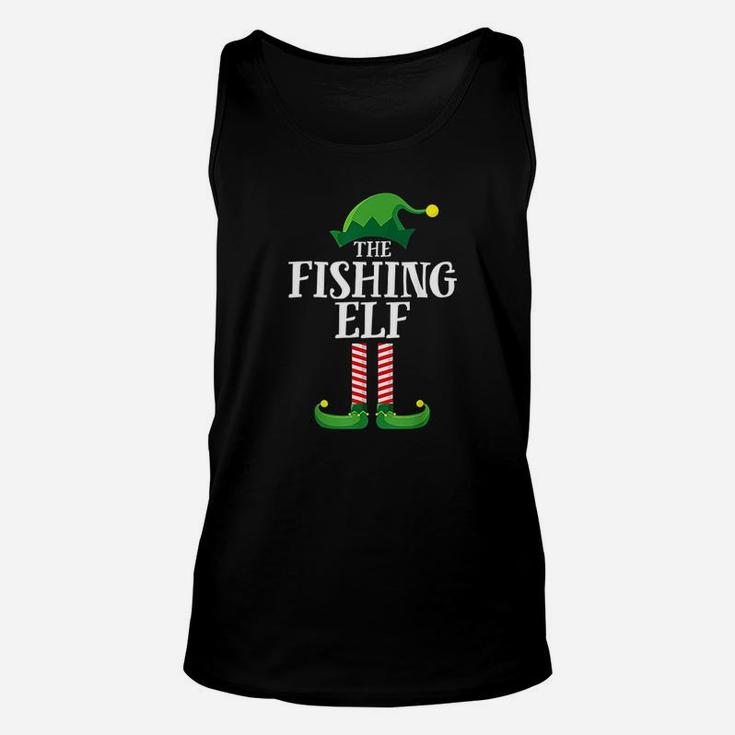 Fishing Elf Matching Family Group Christmas Party Unisex Tank Top