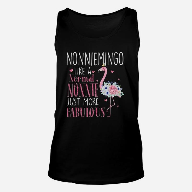 Flamingo Nonniemingo Like A Normal Nonnie Gift Funny Grandma Unisex Tank Top
