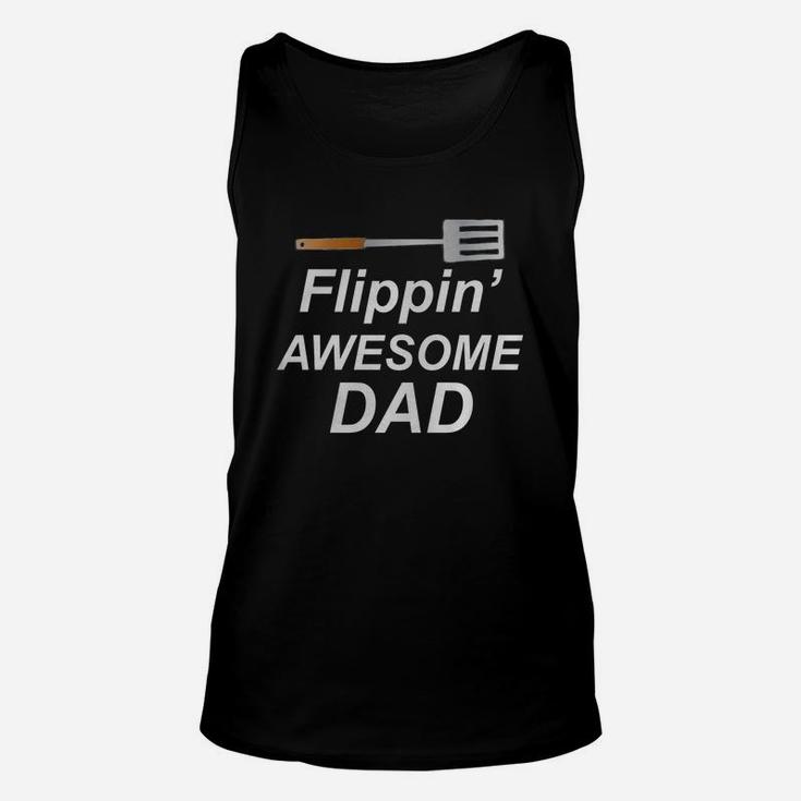Flippin Awesome Grilling Shirt For Dad Fathers Day Gift Men Unisex Tank Top
