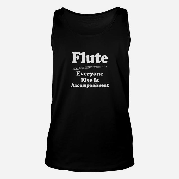 Flute Music Funny Flutist Gift Marching Band Unisex Tank Top