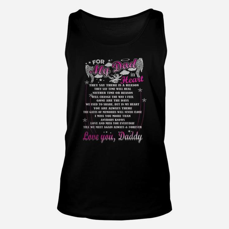 For My Dad In Heaven - Love You, Daddy Unisex Tank Top