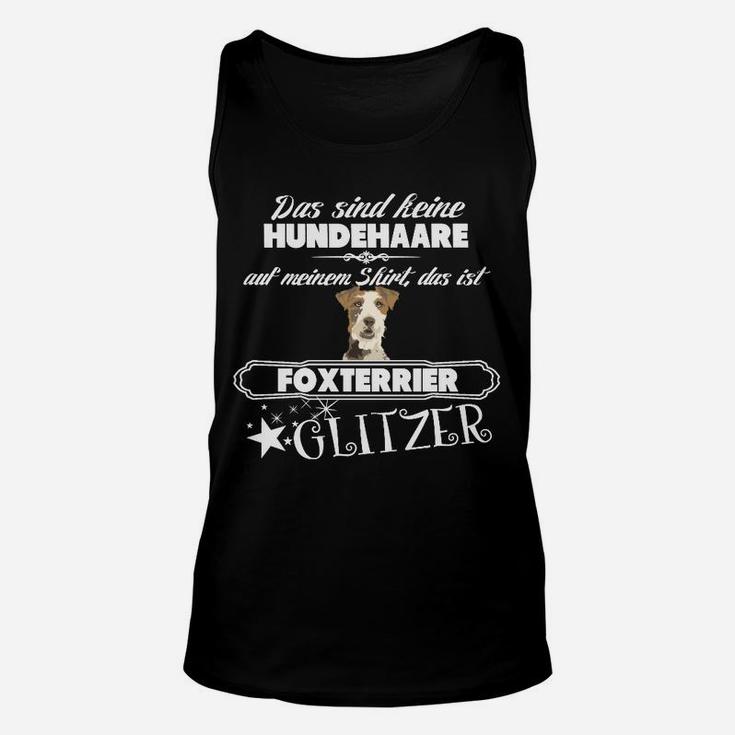 Foxterrier Glitzer Spruch Unisex TankTop, Mode für Hundefans