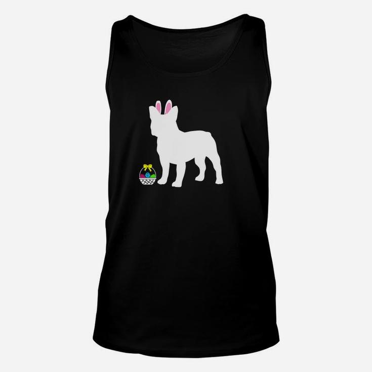 French Bulldog Easter Bunny Dog Silhouette Unisex Tank Top
