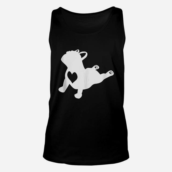 French Bulldog Yoga Pose Love Heart Frenchie Workout Gift Unisex Tank Top