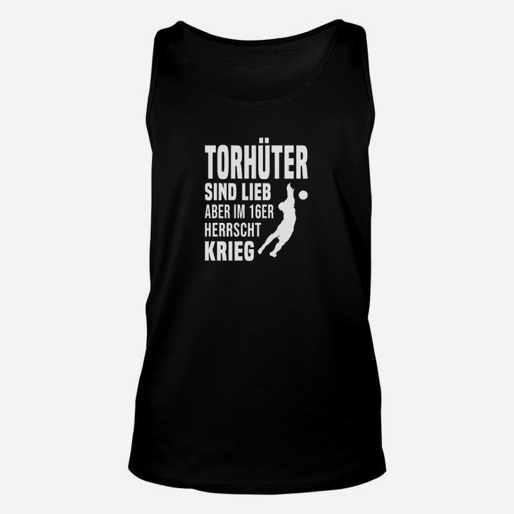 Fußball-Torhüter Unisex TankTop 16er Krieg, Sportliches Statement in Schwarz