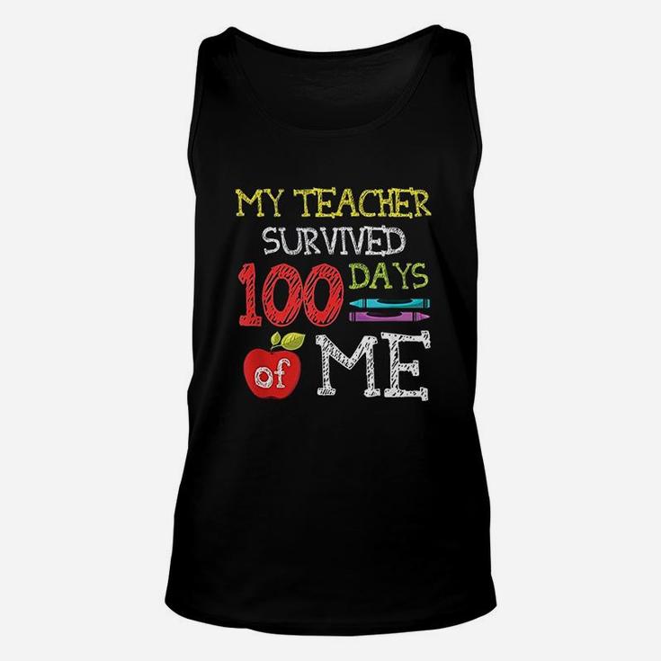 Funny 100 Days Of School For Kids 100th Day Of School Unisex Tank Top