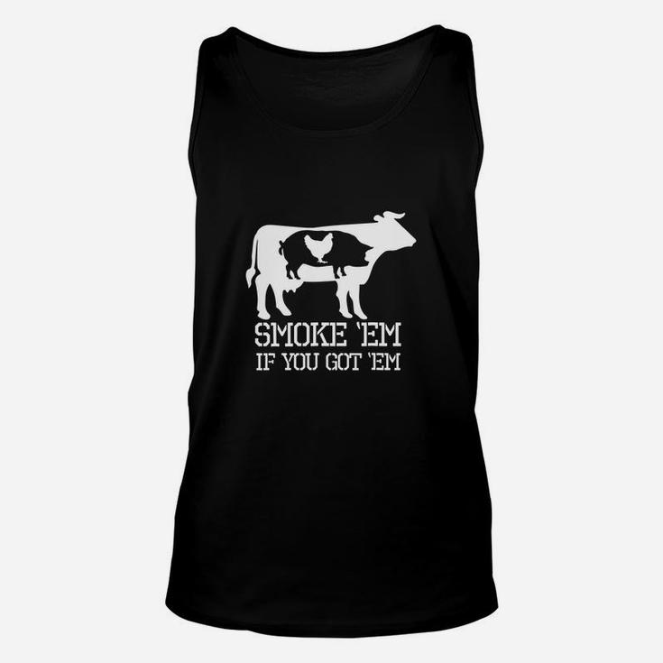 Funny Bbq Smoker Accessory Pitmaster Dad Grilling Gift Unisex Tank Top