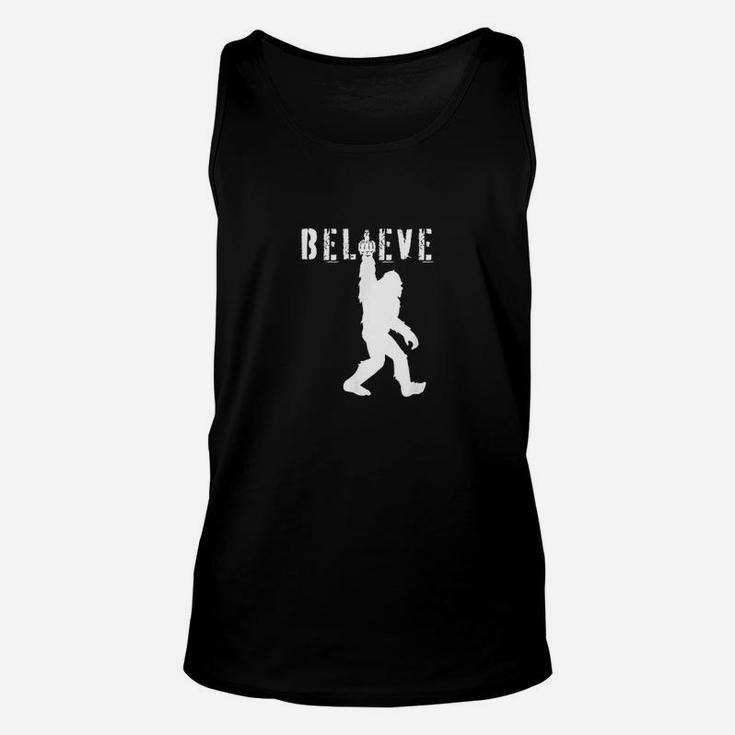 Funny Bigfoot Middle Finger For Sasquatch Believers Unisex Tank Top