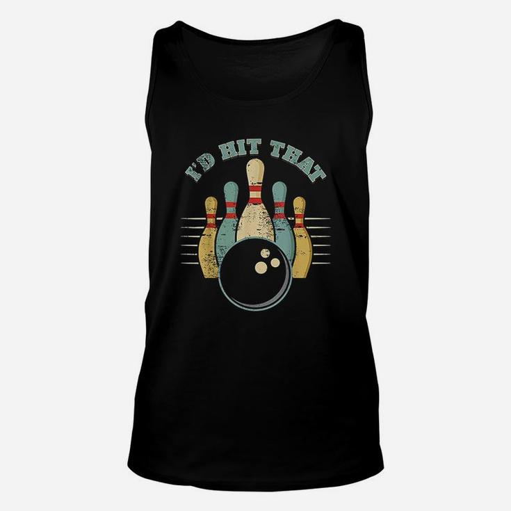 Funny Bowling Vintage I Would Hit That Funny Unisex Tank Top