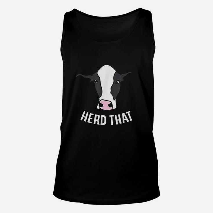 Funny Cow Farming Gift For Cow Farmer Herd That Unisex Tank Top