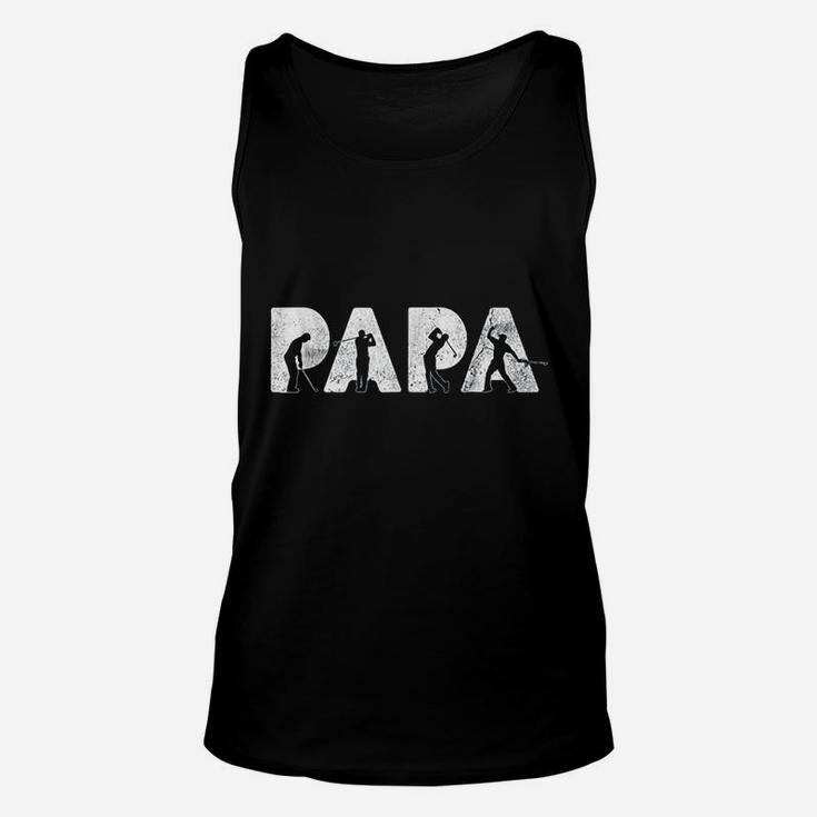 Funny Dad Papa Golf, best christmas gifts for dad Unisex Tank Top