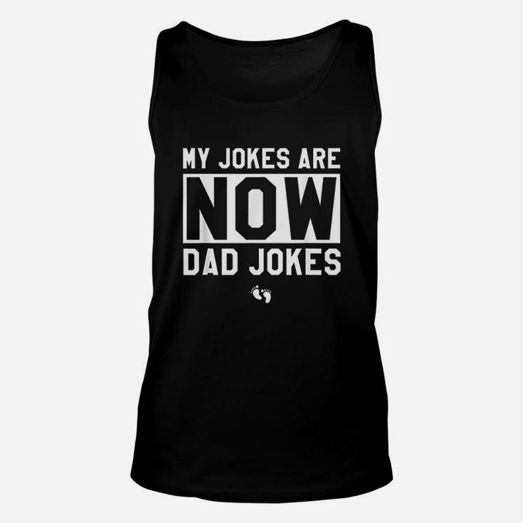 Funny First Time Dad Gifts For Men New Father Dad Jokes Unisex Tank Top