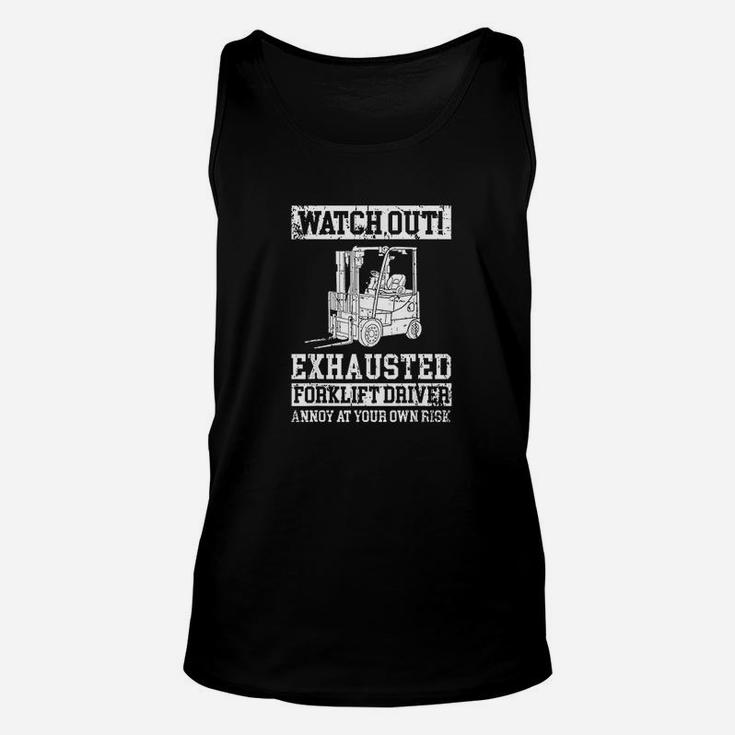 Funny Forklift Operator Warehouse Truck Driver Unisex Tank Top