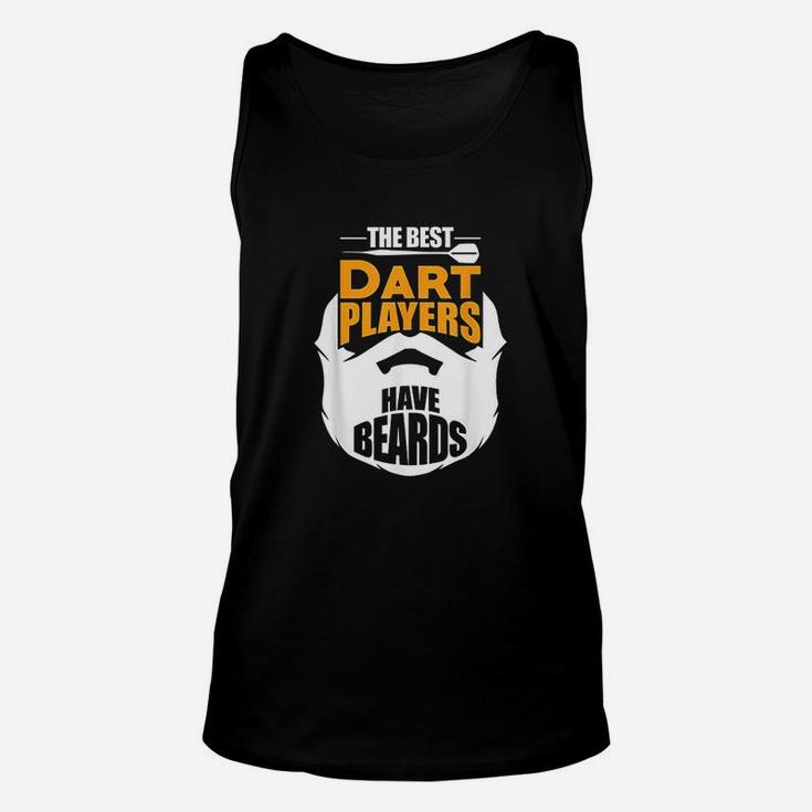 Funny Gift For Real Bearded Darts Players Unisex Tank Top