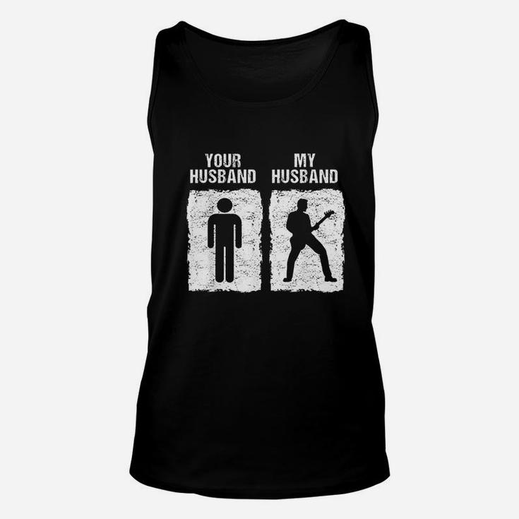 Funny Guitar My Husband Your Husband Wife Guitarist Unisex Tank Top