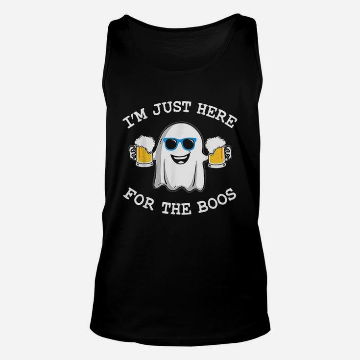 Funny Halloween I Am Just Here For The Boos Costume Gift Unisex Tank Top
