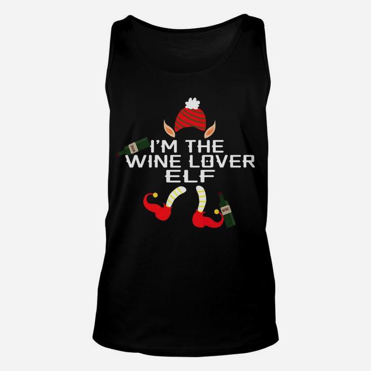 Funny Im The Wine Lover Elf Christmas Family Gift Unisex Tank Top