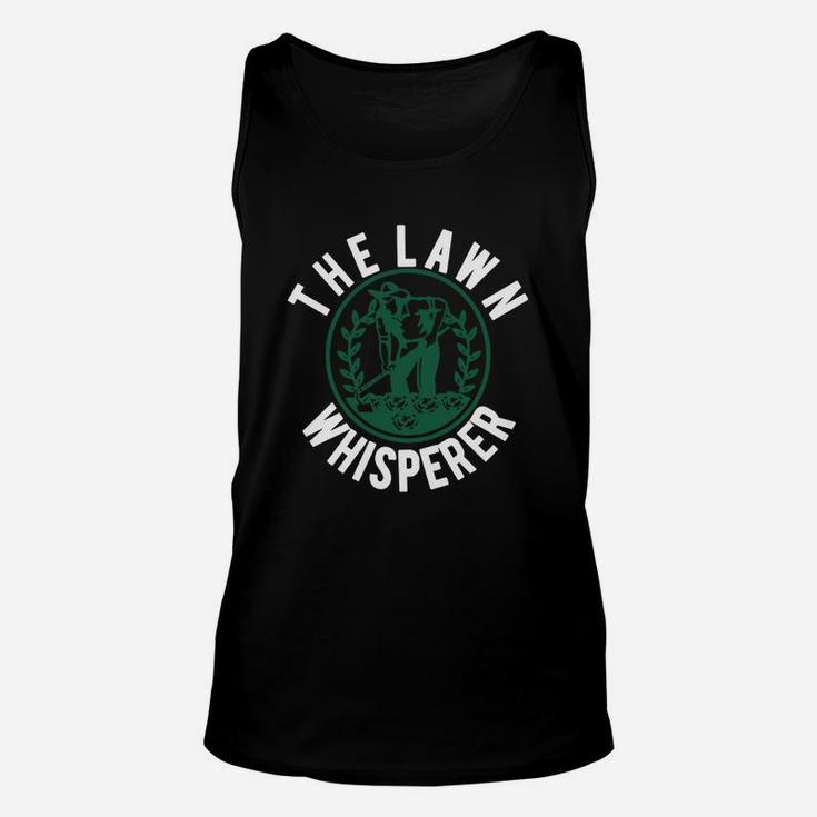Funny Lawn Whisperer T-shirt - Grass King, Yard Care Unisex Tank Top