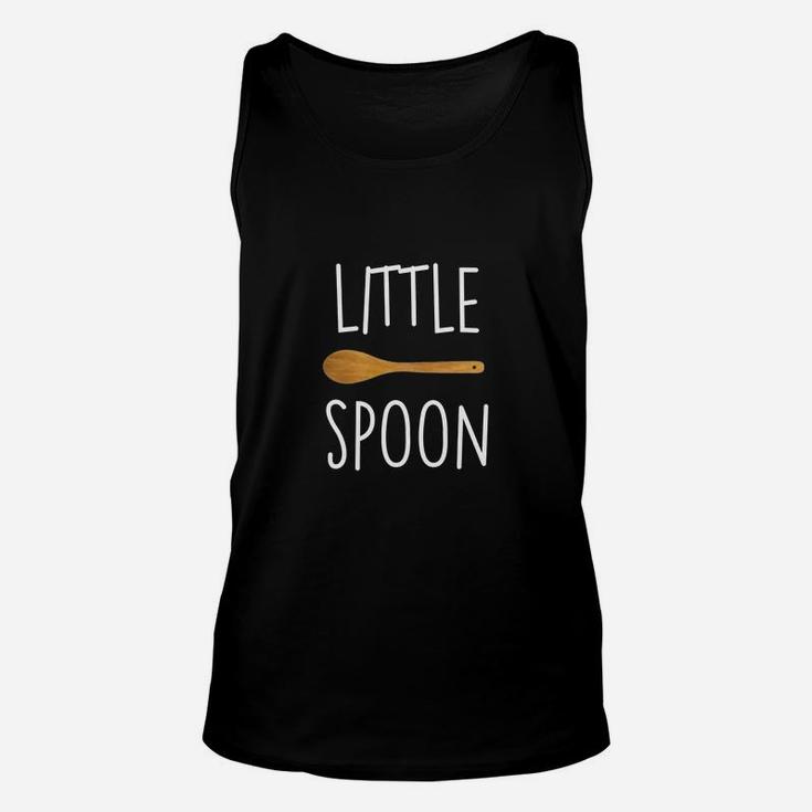 Funny Little Spoon Big Spoon Matching Couple T Shirts Unisex Tank Top