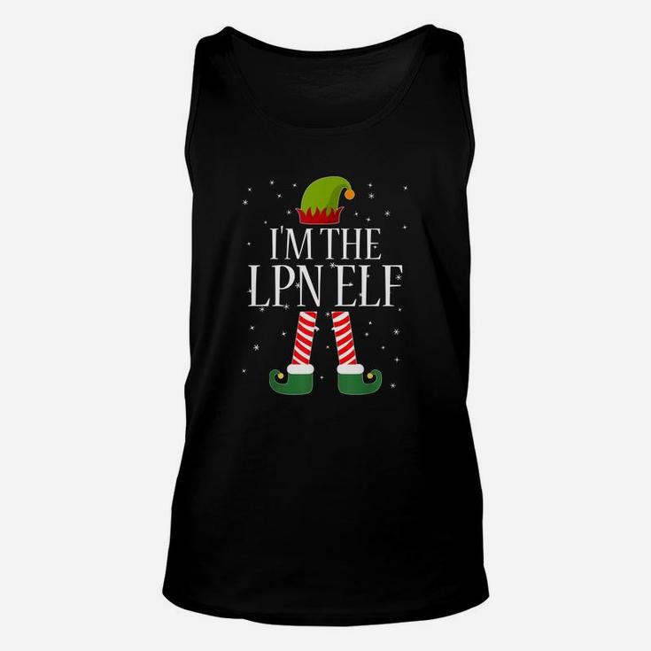 Funny Lpn Elf Licensed Practical Nurse Christmas Tee Gift Shirt Unisex Tank Top