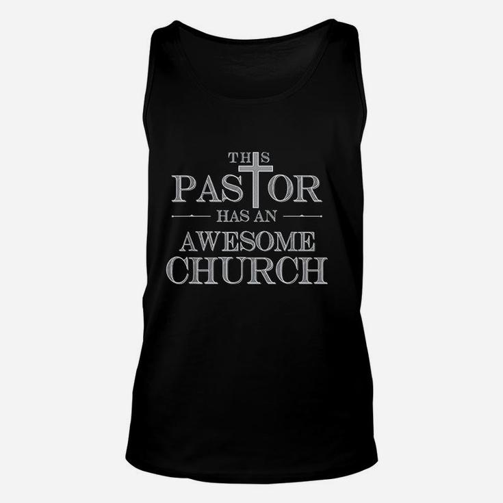 Funny Pastor Awesome Church Perfect Gift For Pastor Unisex Tank Top