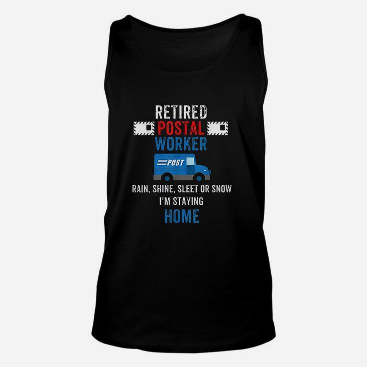 Funny Retired Postal Worker Postman Retirement Gift Unisex Tank Top