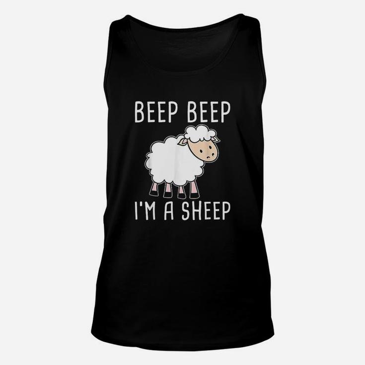 Funny Sheep Design For Farmers And Sheep Lovers Unisex Tank Top