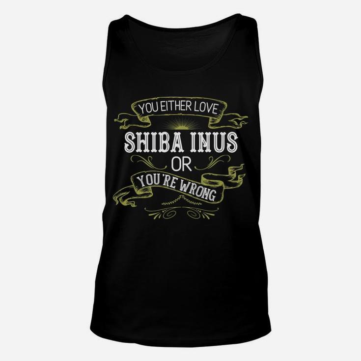 Funny Shiba Inu Meme Dog Breed Mama Dad Owner Unisex Tank Top