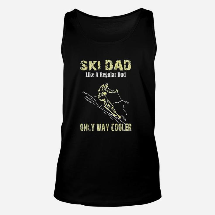 Funny Ski Dad Skier Gift For Fathers Skiing Unisex Tank Top