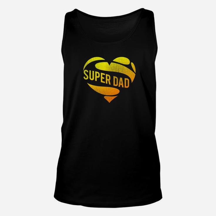 Funny Super Dad Superhero Fathers Day Fathers Vintage Gift Premium Unisex Tank Top
