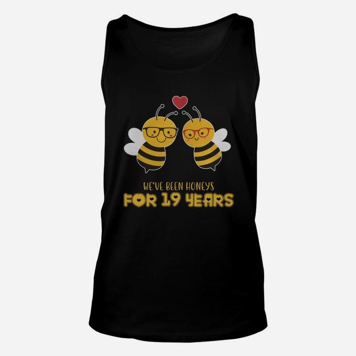 Funny T Shirts For 19 Years Wedding Anniversary Couple Gifts For Wedding Anniversary Unisex Tank Top