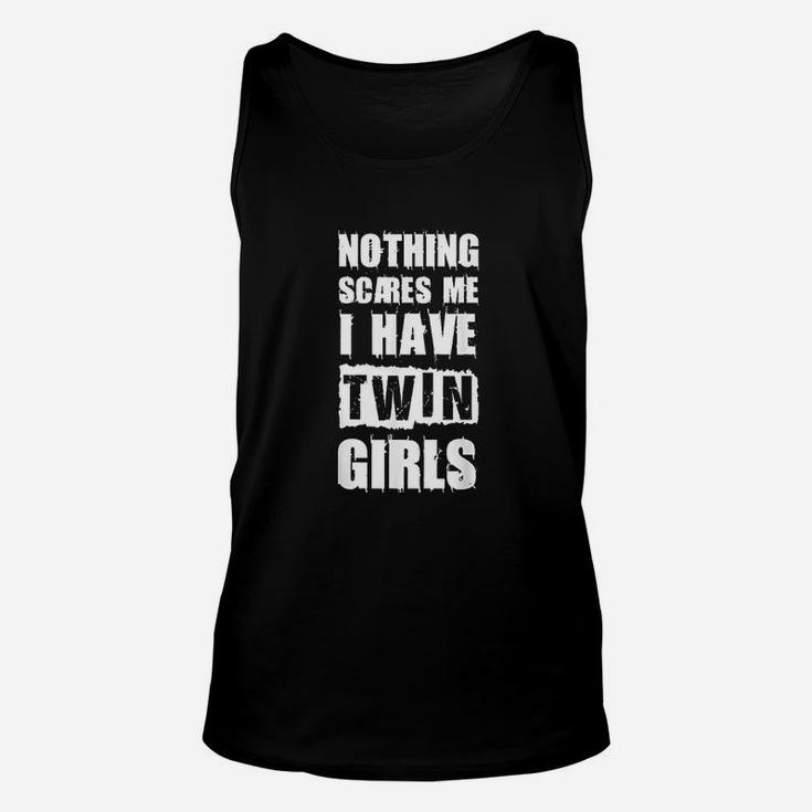 Funny Twin Daughter Mom Of Twins Dad Of Twins Unisex Tank Top