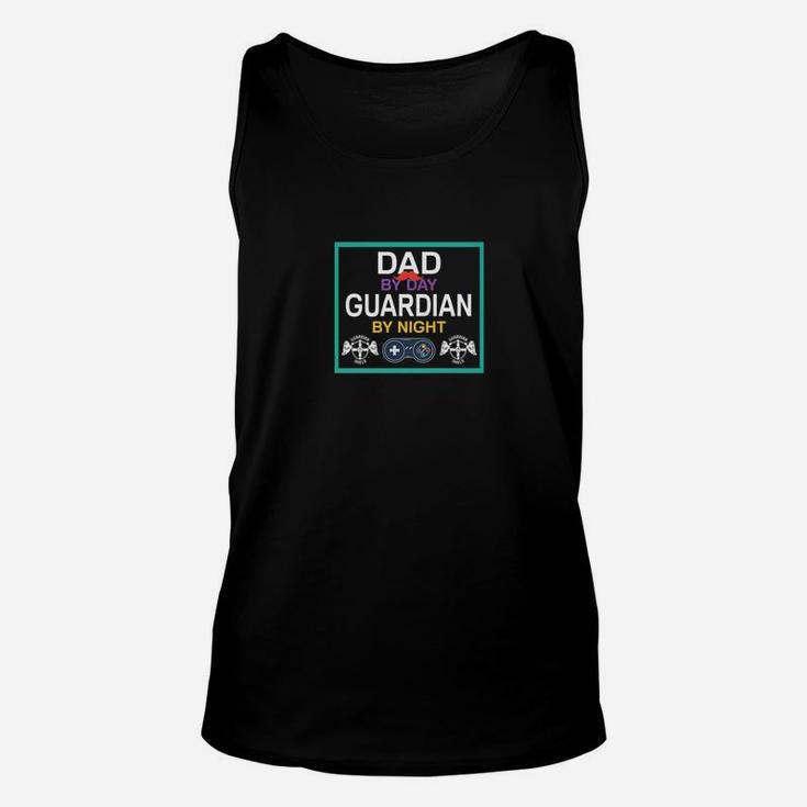 Funny Video Gaming Gift For Fathers Day Dad Gamer By Night Premium Unisex Tank Top