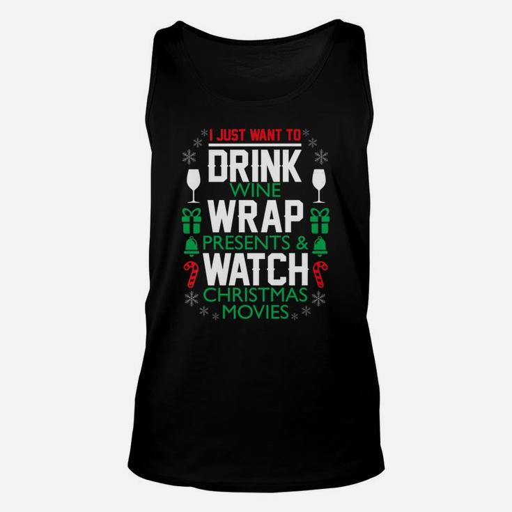 Funny Wine For Women Christmas For Wine Lovers Unisex Tank Top