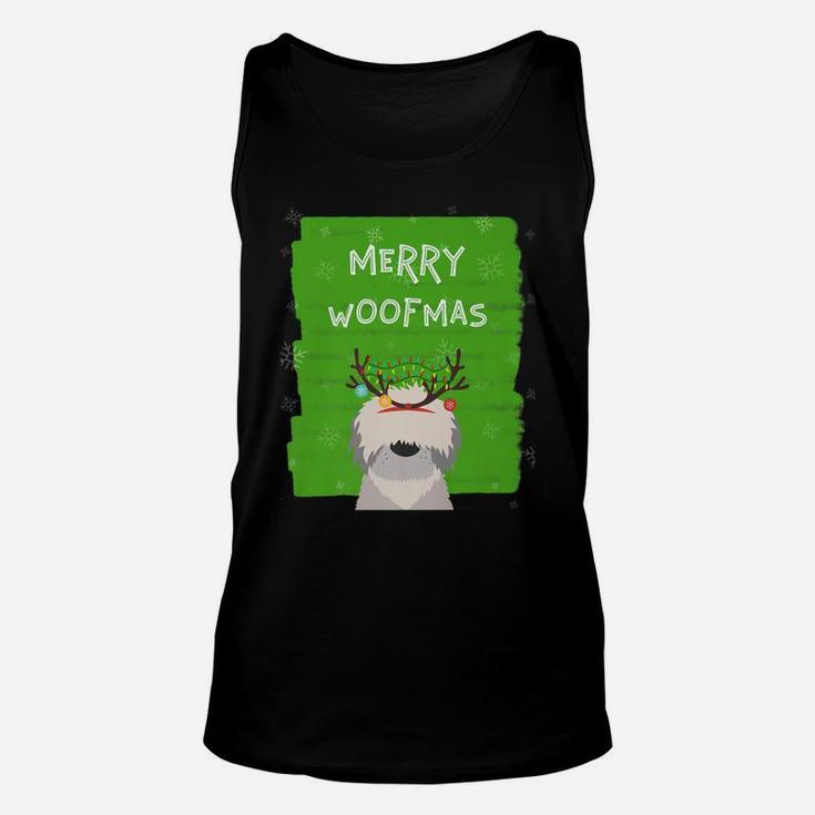 Funny With Lovely Dog For Christmas Holidays Unisex Tank Top