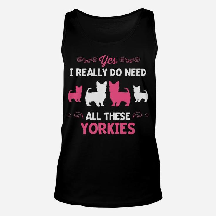 Funny Yorkie Dog Breed Lover Puppy Yorkshire Terrier Unisex Tank Top