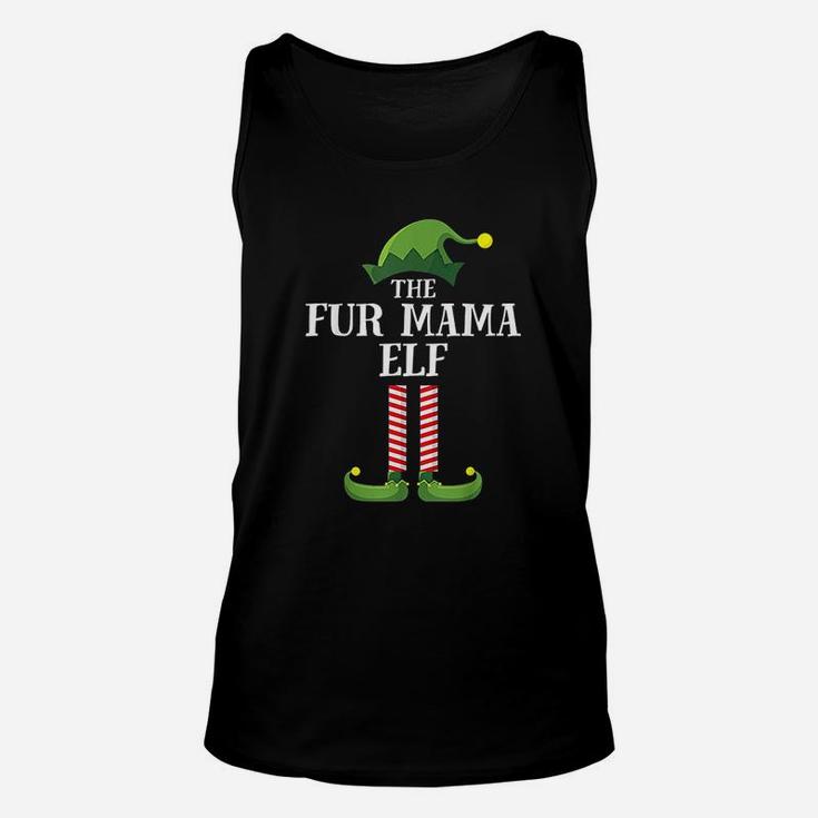 Fur Mama Elf Christmas Party Pajama Unisex Tank Top