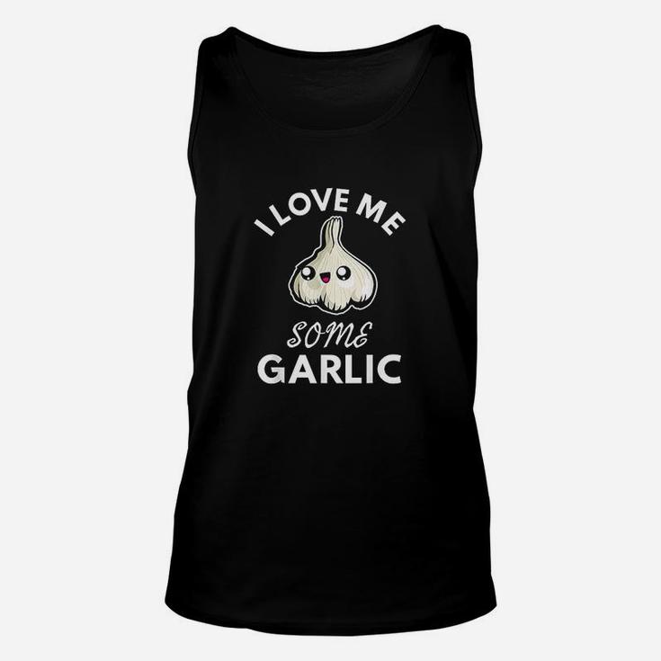 Garlic Lover I Love Me Some Garlic Funny Cute Chef Cook Food Unisex Tank Top