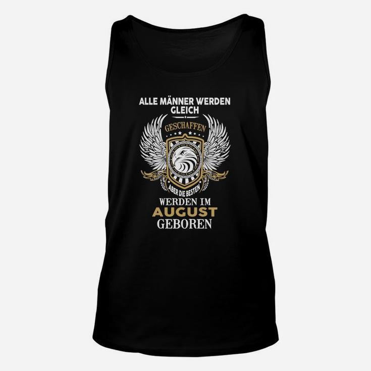 Geburtsmonat August Adler Unisex TankTop für Herren, Schwarzes Motivshirt