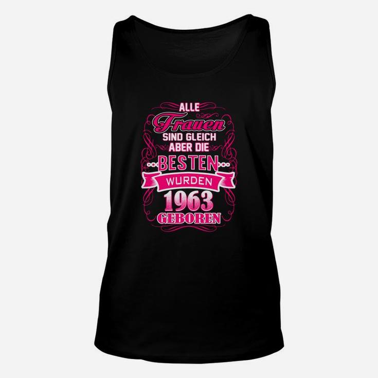 Geburtstags-Unisex TankTop Beste Frauen 1963, Jubiläumsausgabe für Damen