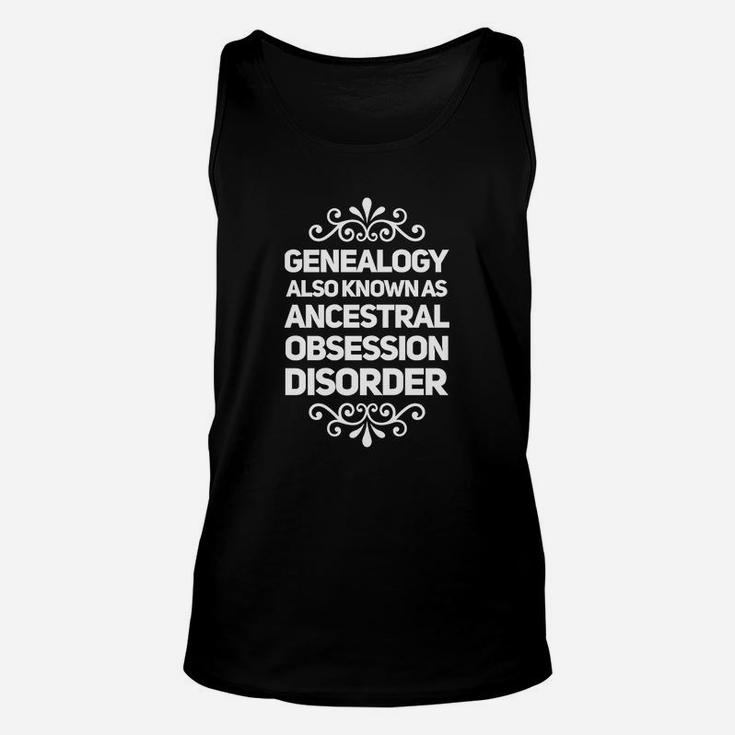 Genealogy Ancestral Family Tree Research Dna Genealogist Unisex Tank Top