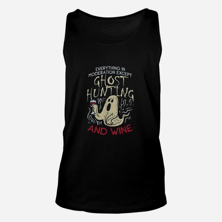 Ghost Hunting And Wine Gift For Ghost Hunter Unisex Tank Top
