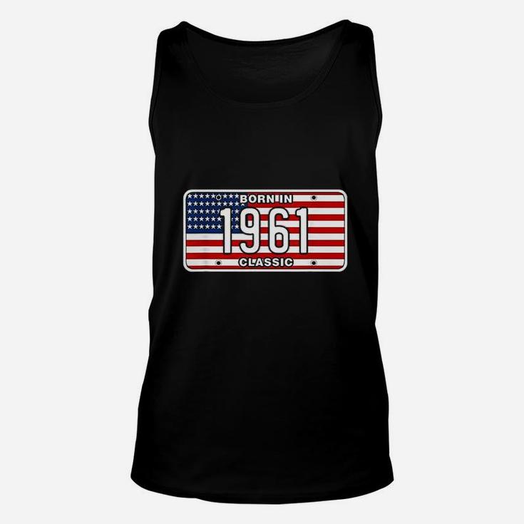 Gift For 61 Year Old Vintage Classic Car 1961 61st Birthday  Unisex Tank Top
