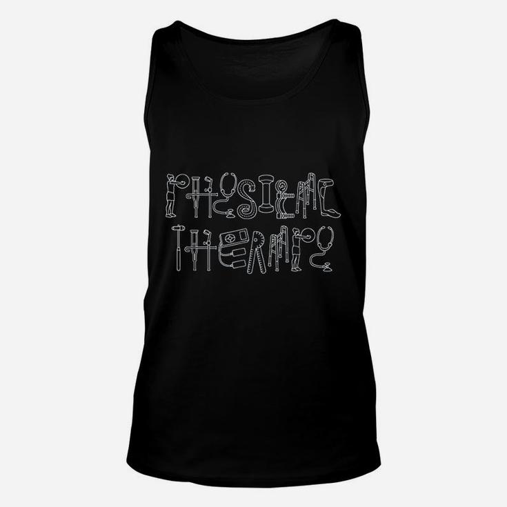 Gift For Physical Therapist Artwork Of Physical Therapy Unisex Tank Top