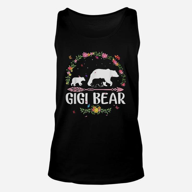 Gigi Bear Flowers Matching Family Bear Mothers Day Gift Unisex Tank Top