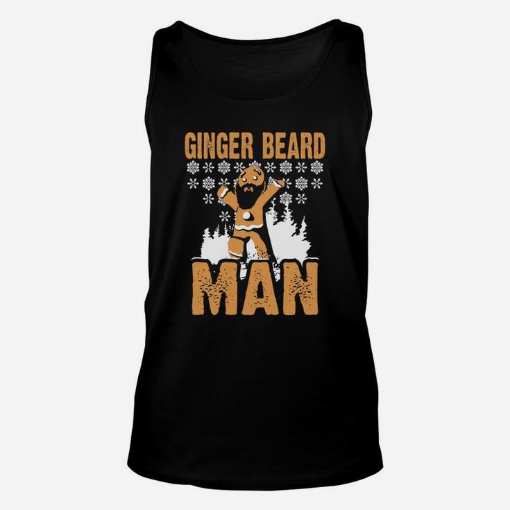 Ginger Beard Man Red Hair Bearded Fathers Day Gift Dad Unisex Tank Top