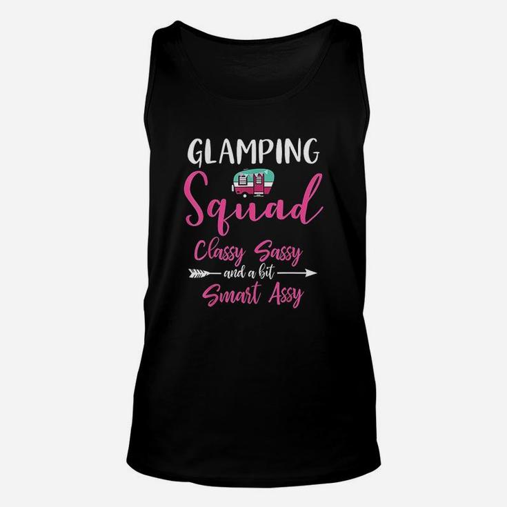 Glamping Squad Funny Matching Family Girls Camping Trip Unisex Tank Top