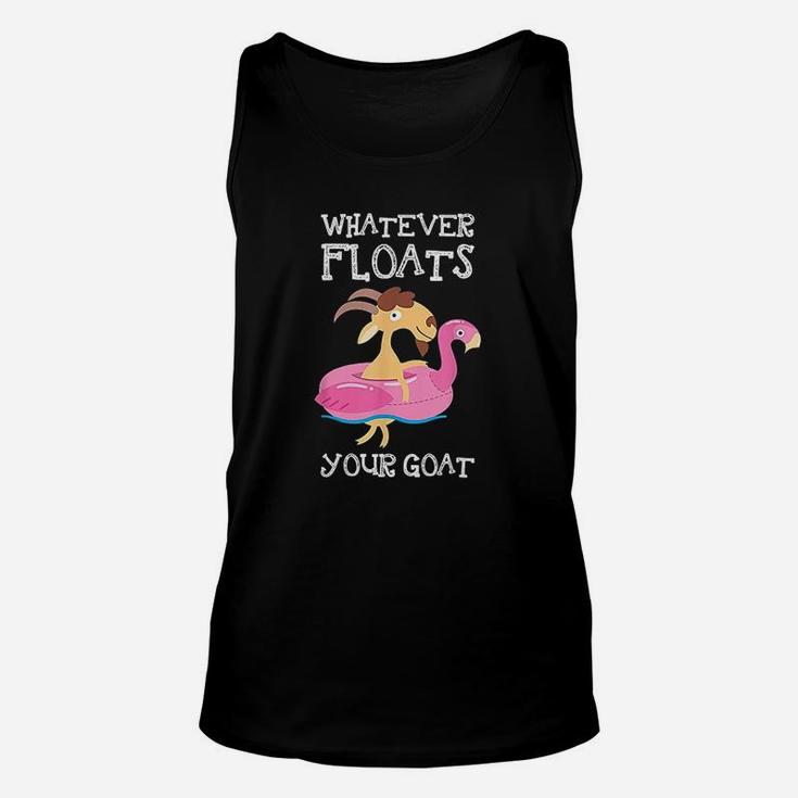 Goat Lover Gifts Whatever Floats Your Goat Unisex Tank Top
