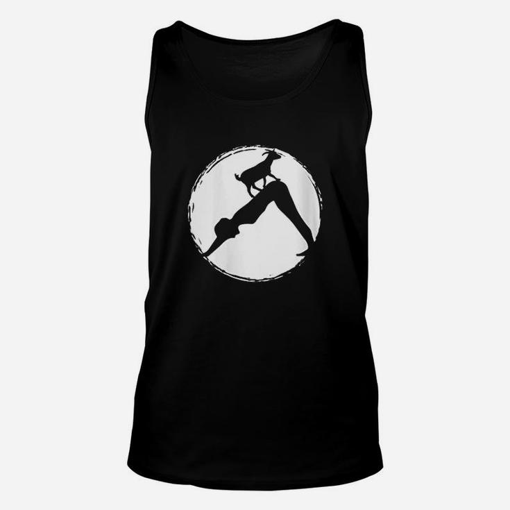 Goat Yoga Downward Dog Position Yoga Student Or Teacher Unisex Tank Top